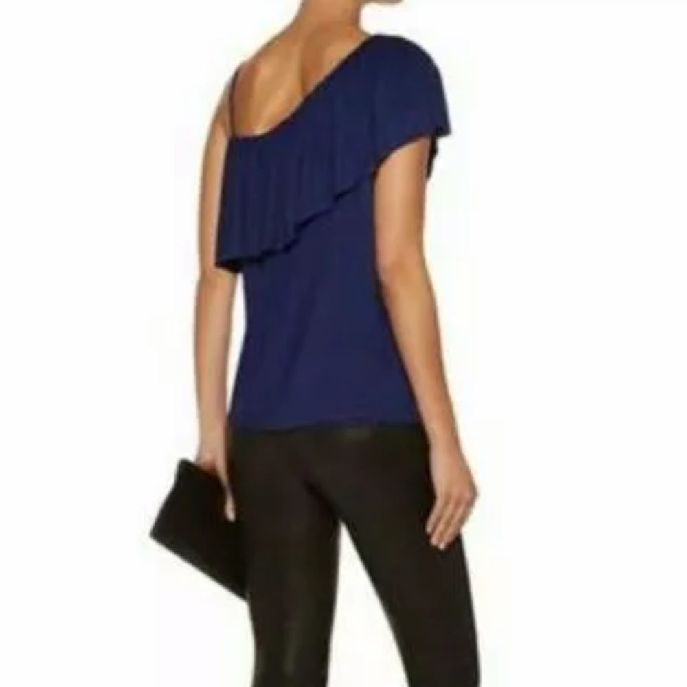 NWT Bailey 44 On The Town Blue One Shoulder Top S - Picture 3 of 12